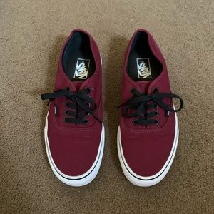 Burgundy Vans